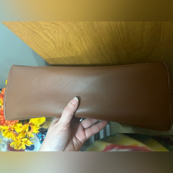 Coach Peyton Brown Saffiano Leather Chain Shoulder Bag - Picture 12 of 12